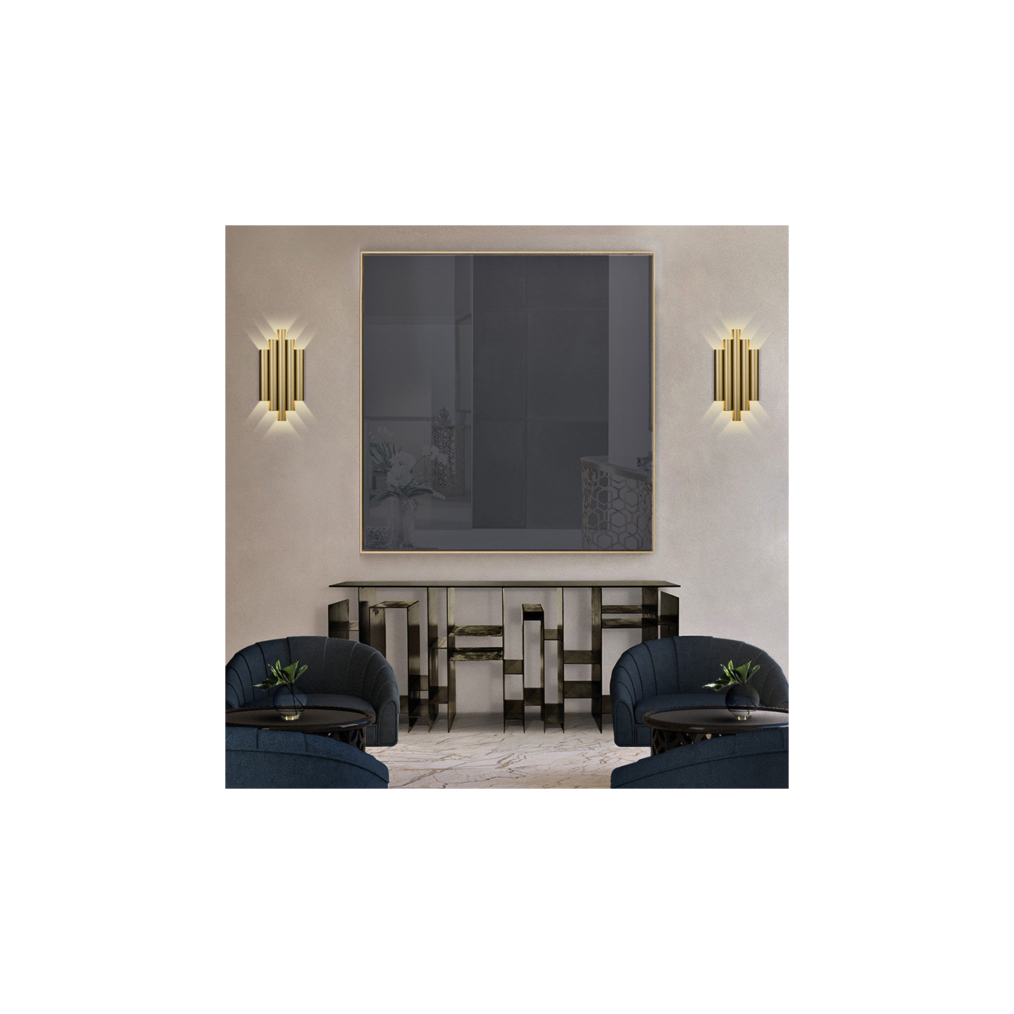 Applique murale double faisceau ROBIN, 3 finitions Acb Ligting