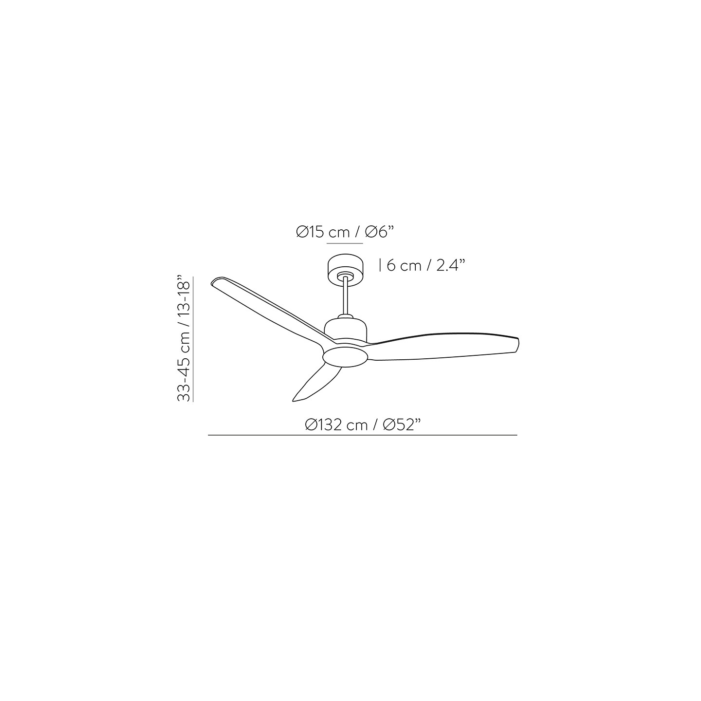 Ventilateur plafond bois GARBIN Acb Lighting