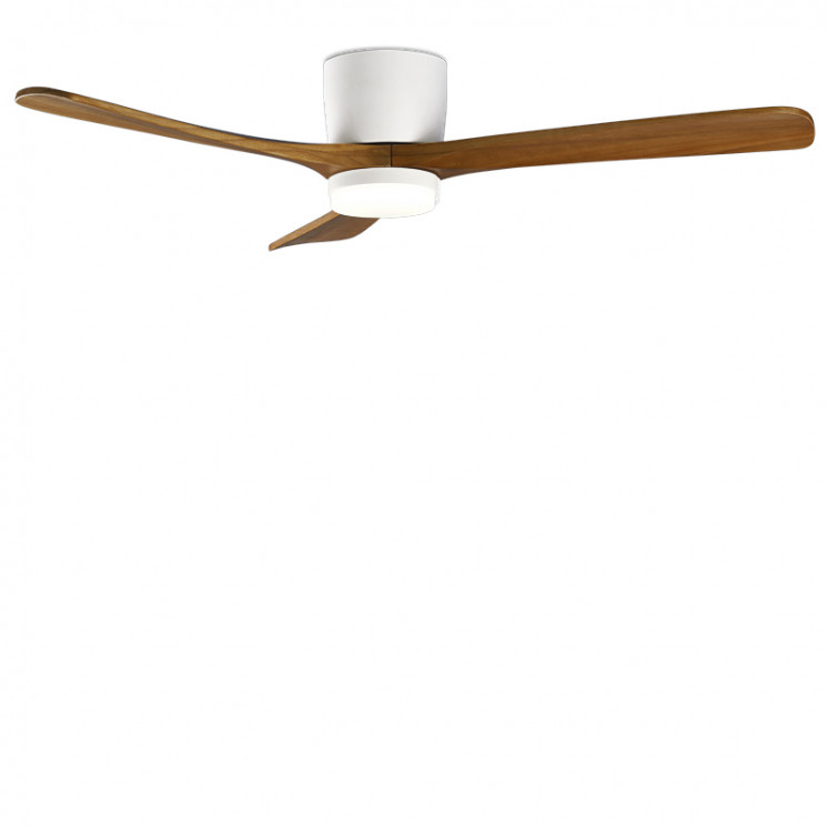 Ventilateur plafond bois avec lumière SIROCO Acb Lighting