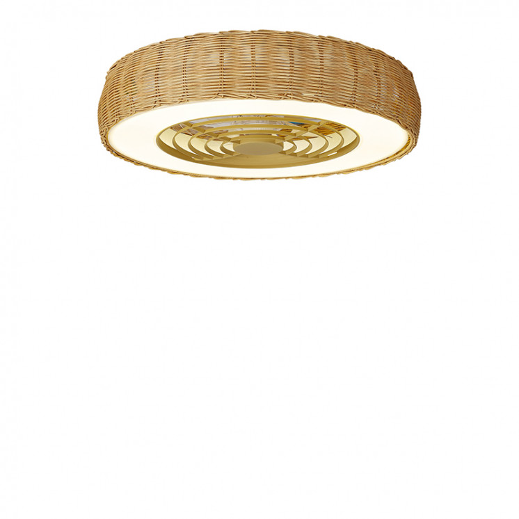 Ventilateur plafond rotin KILIMANJARO MINI Mantra iluminacion