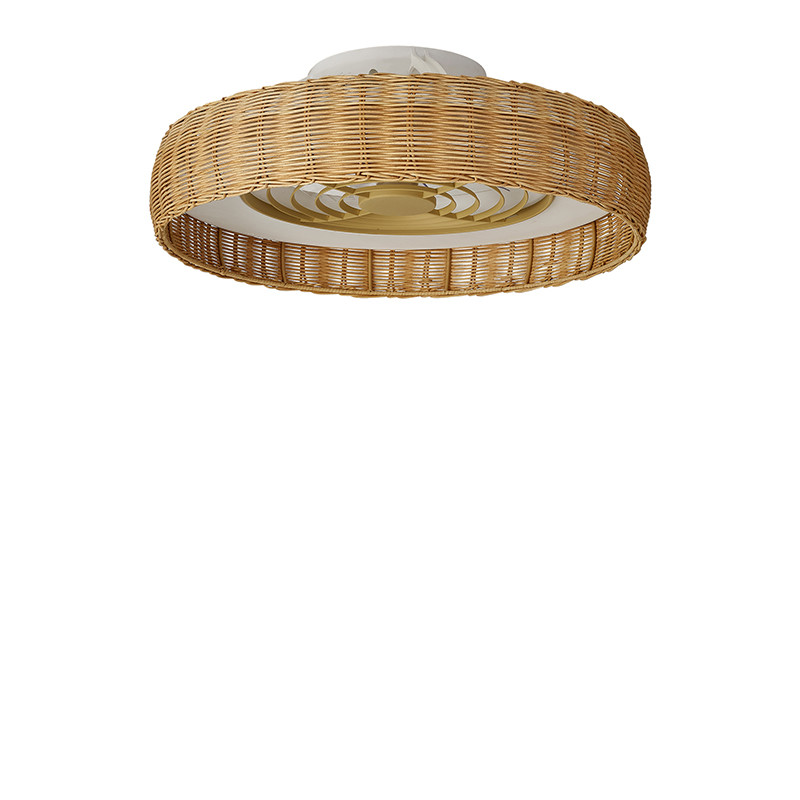 Ventilateur plafond rotin KILIMANJARO MINI Mantra iluminacion