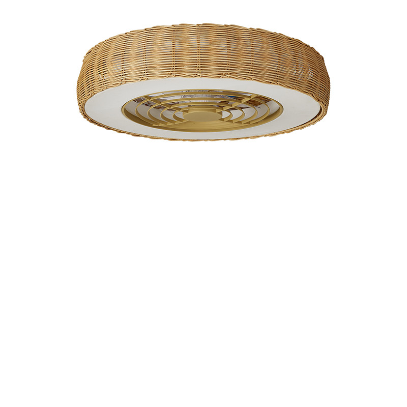 Ventilateur plafond rotin KILIMANJARO MINI Mantra iluminacion