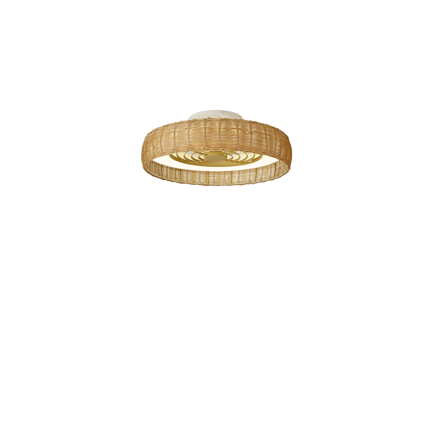 Ventilateur plafond rotin KILIMANJARO MINI Mantra iluminacion