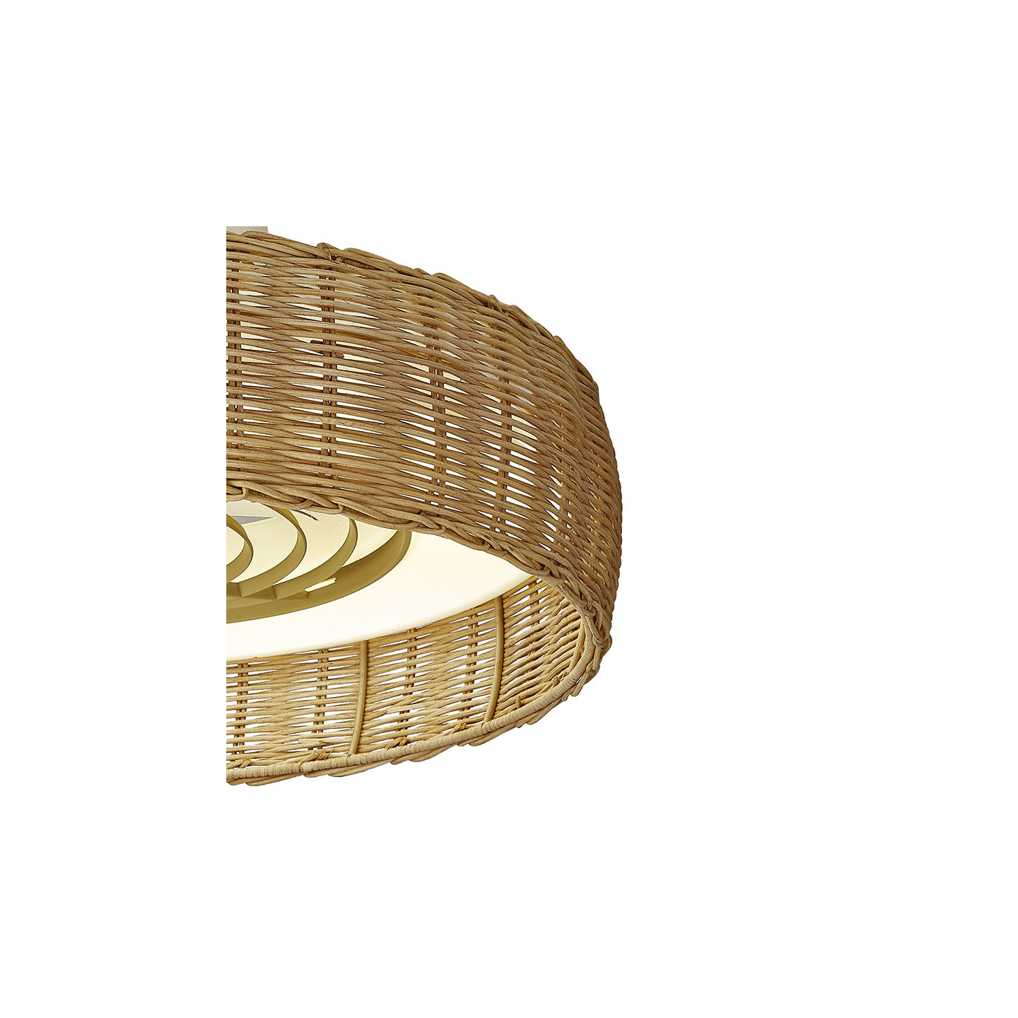 Ventilateur plafond rotin KILIMANJARO MINI Mantra iluminacion