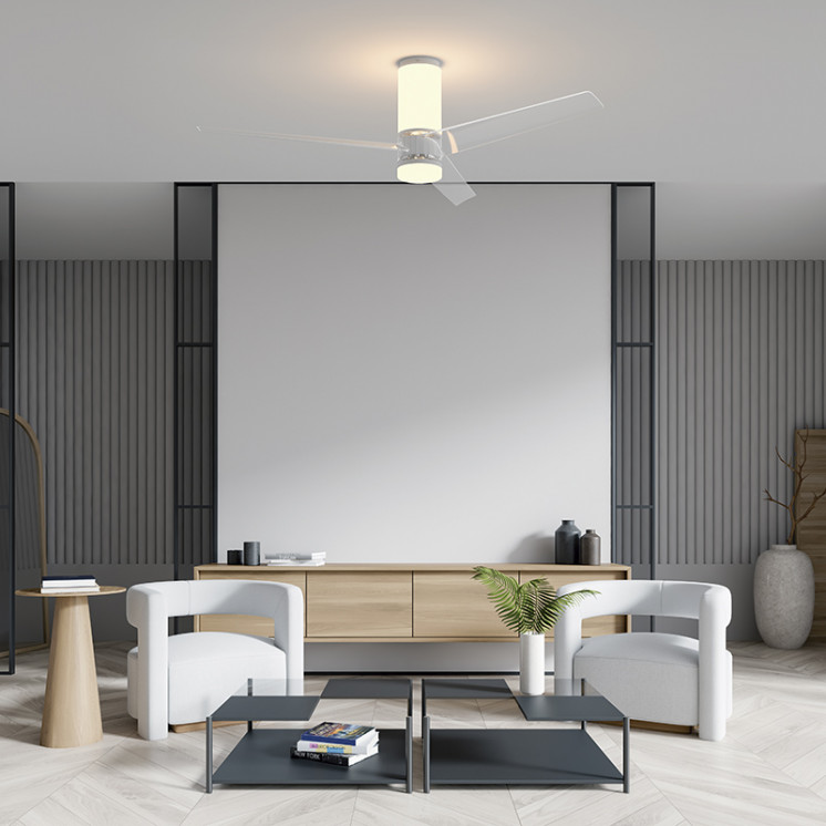 Ventilateur plafond design avec lumière UP & DOWN mantra iluminacion