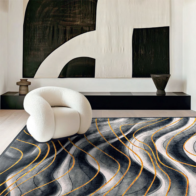 Tapis rectangulaire salon GABRIELLE 410X, 2 tailles Sitap Carpet Couture Italia