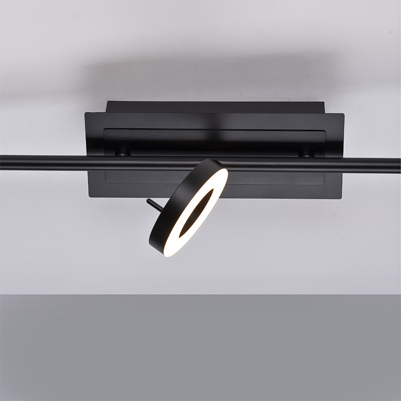 Spots noirs plafond SILEDA 3 lumières Paul Neuhaus