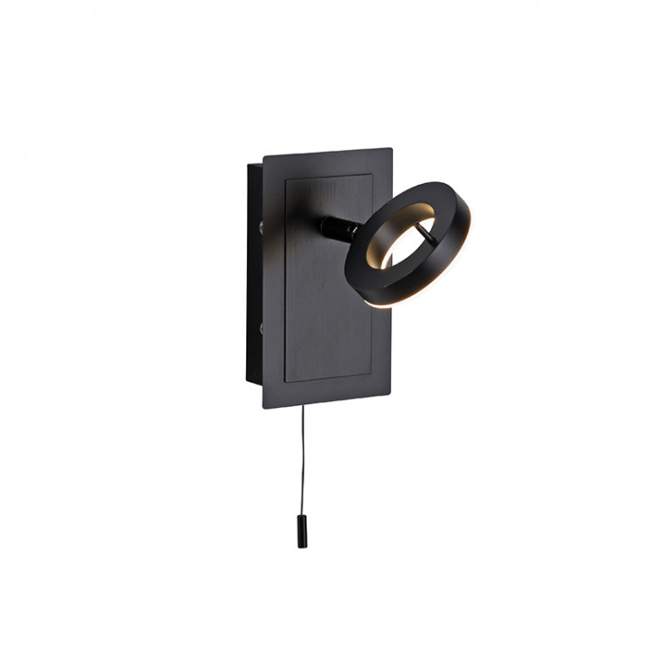 Applique murale spot orientable SILEDA noir Paul Neuhaus