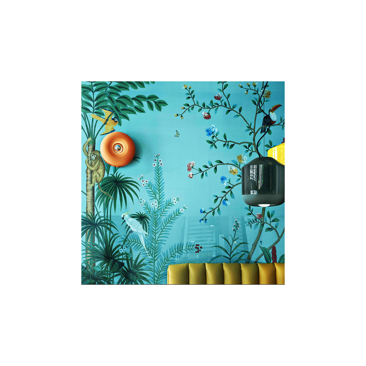 Applique murale colorée BUMBUM, 4 finitions Ferroluce