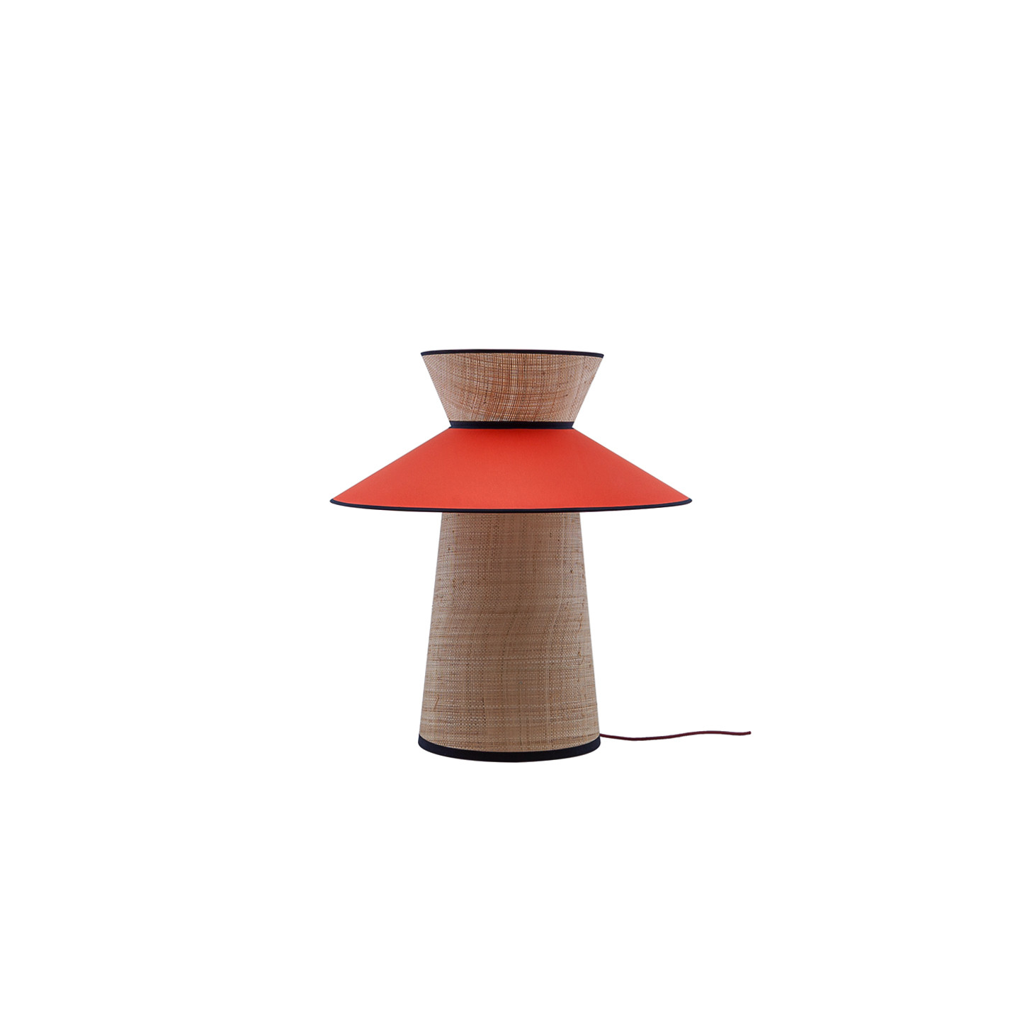 Lampe à poser colorée LINDA, 3 coloris Flam et Luce