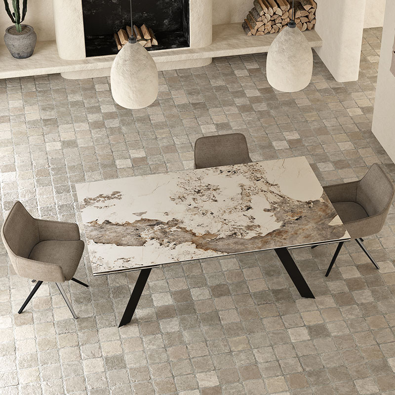 Table extensible 14 personnes GRANDE ONTARIO, 4 finitions Akante