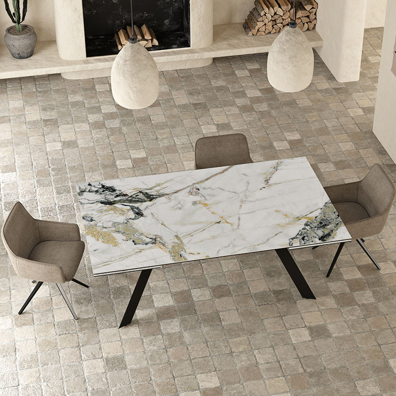 Table extensible 14 personnes GRANDE ONTARIO, 4 finitions Akante