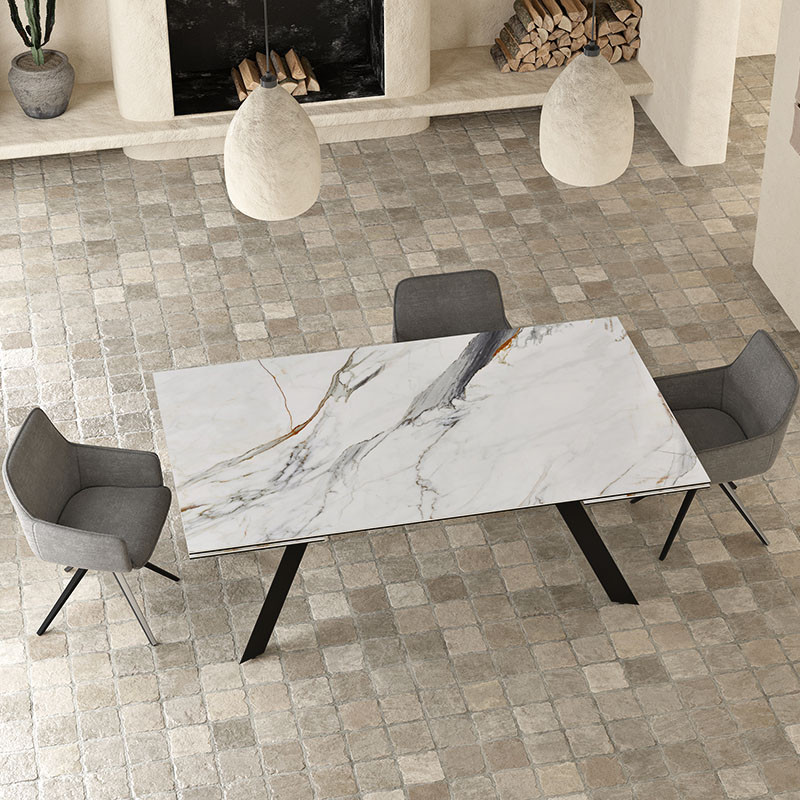 Table extensible 14 personnes GRANDE ONTARIO, 4 finitions Akante