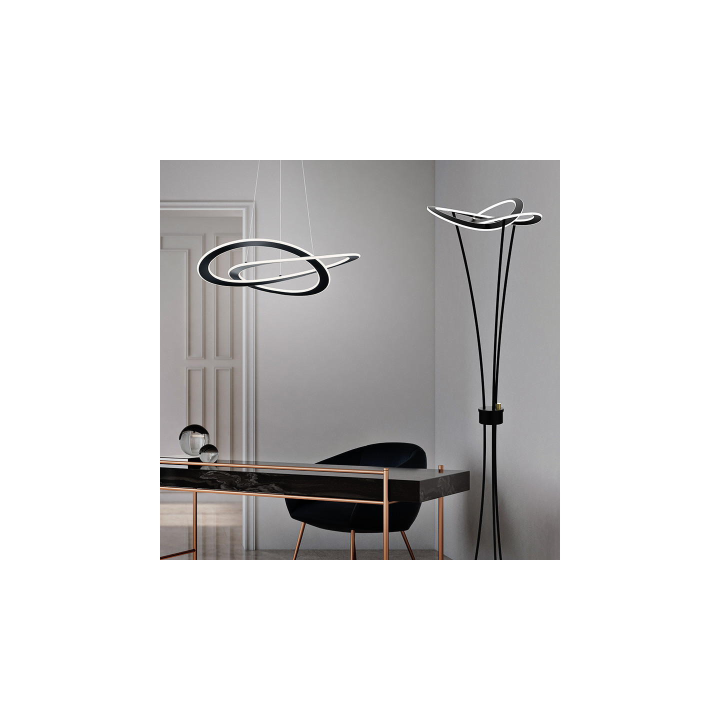 Suspension led salle à manger OAKLAND, 2 coloris Trio Lighting