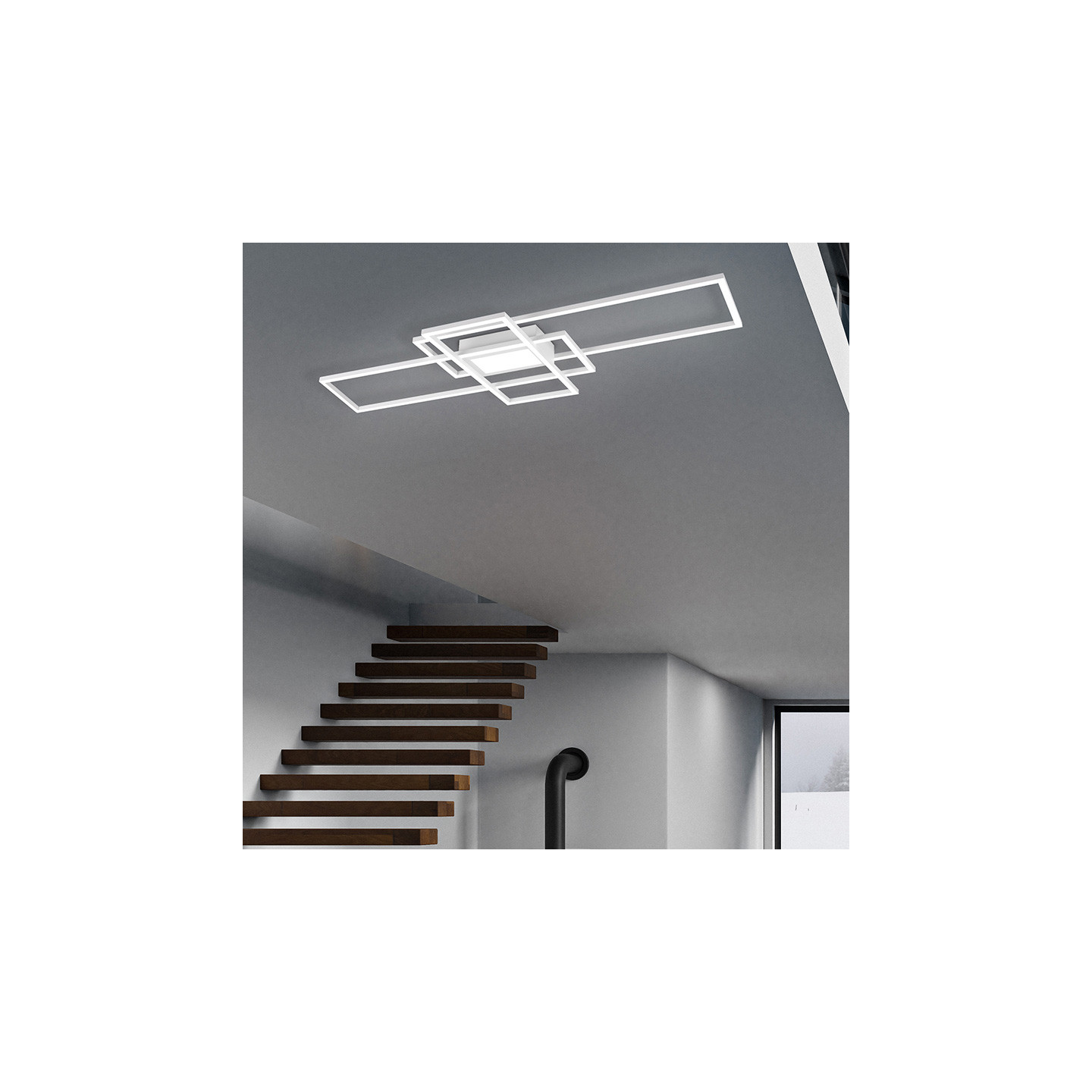 Plafonnier design led IRVINE, 4 coloris Trio Lighting