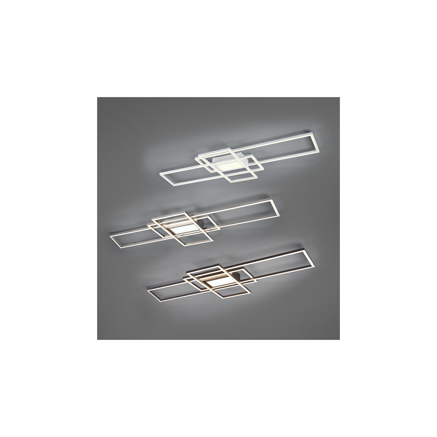 Plafonnier design led IRVINE, 4 coloris Trio Lighting