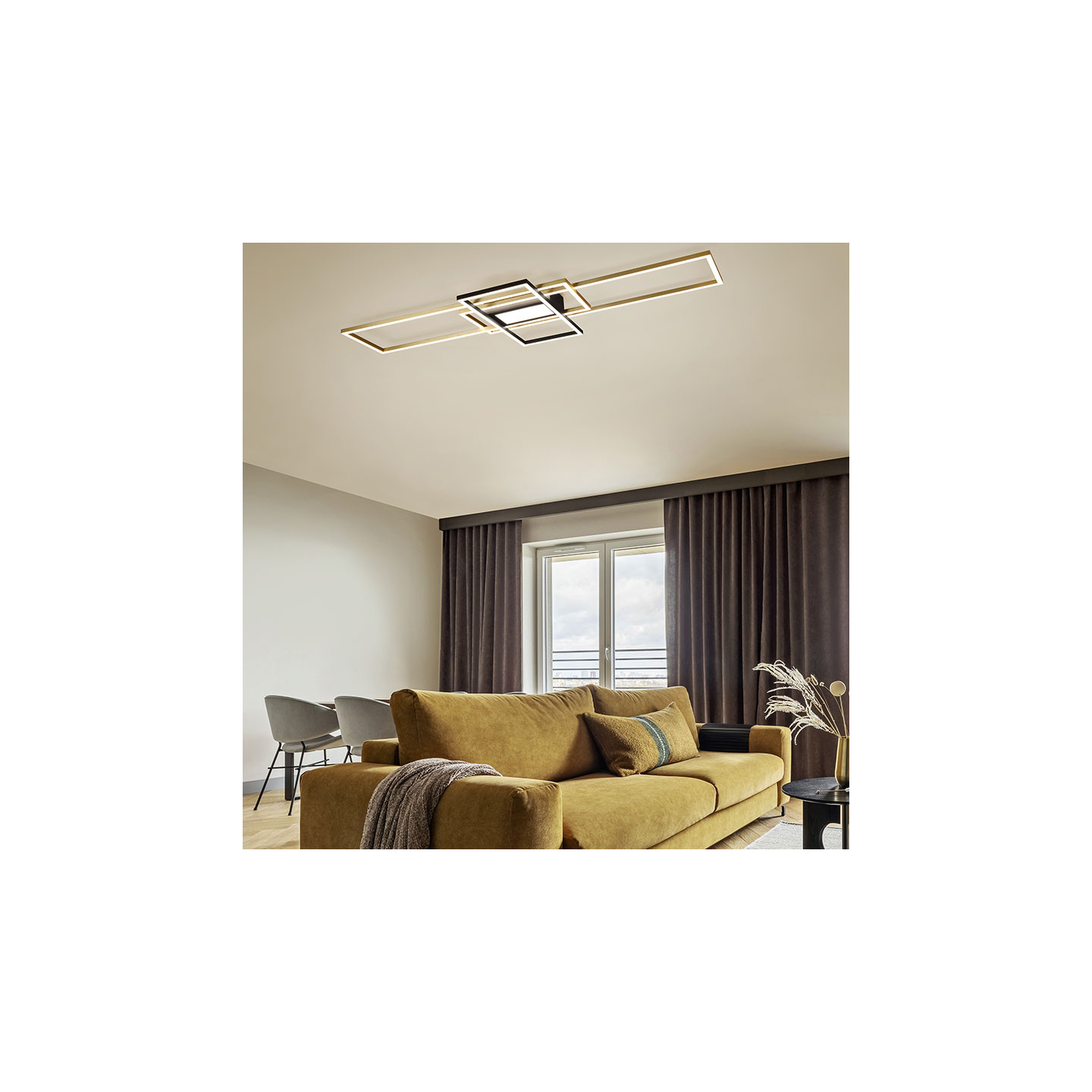 Plafonnier design led IRVINE, 4 coloris Trio Lighting