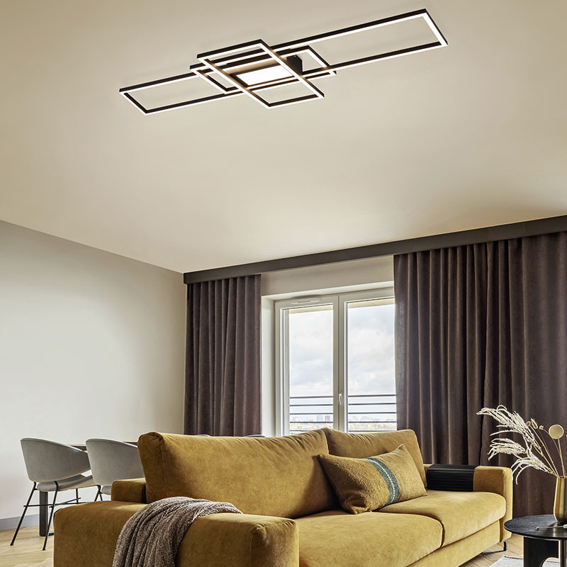 Plafonnier design led IRVINE, 4 coloris Trio Lighting