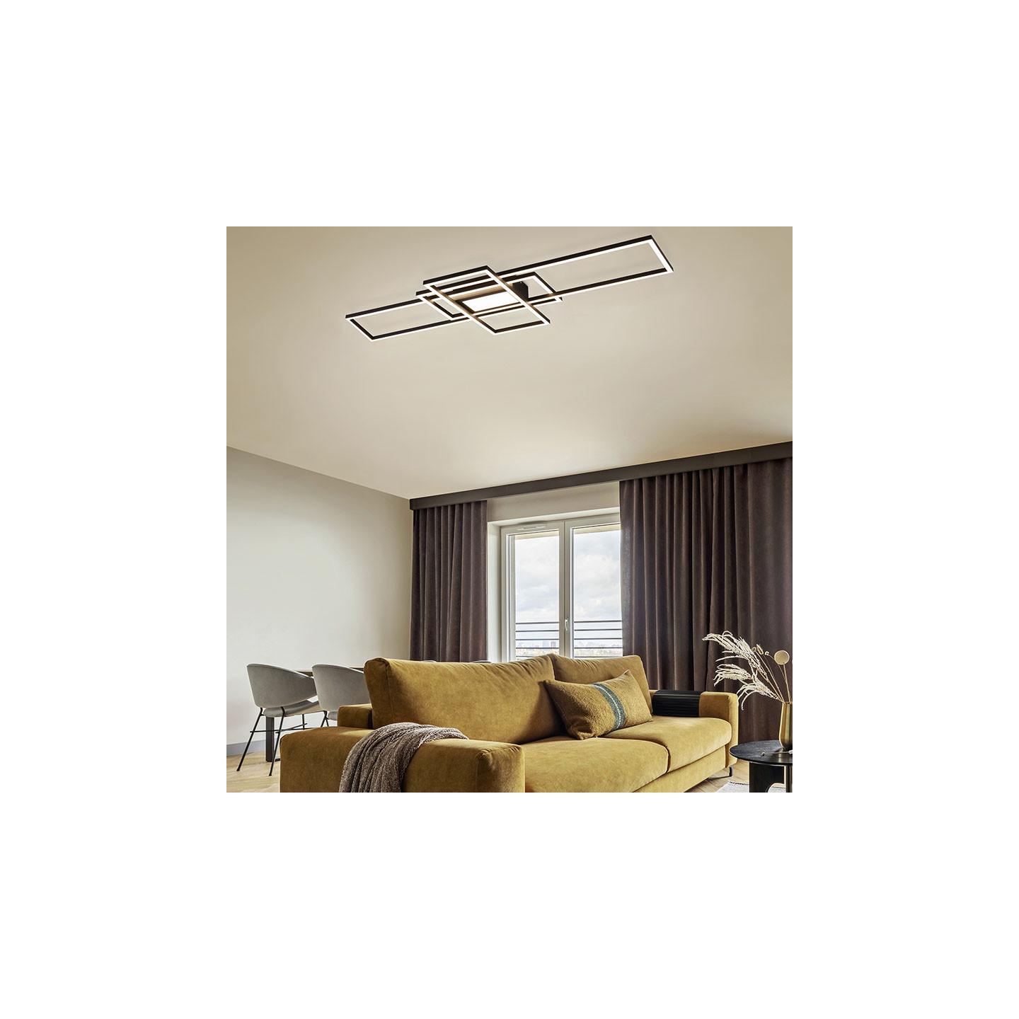 Plafonnier design led IRVINE, 4 coloris Trio Lighting