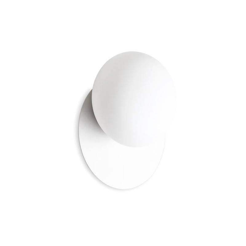 Applique murale design salon NINFEA, laiton ou blanc Ideal Lux