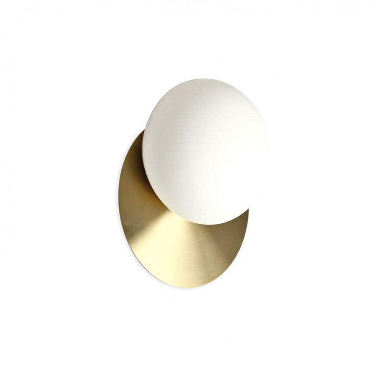 Applique murale design salon NINFEA, laiton ou blanc Ideal Lux