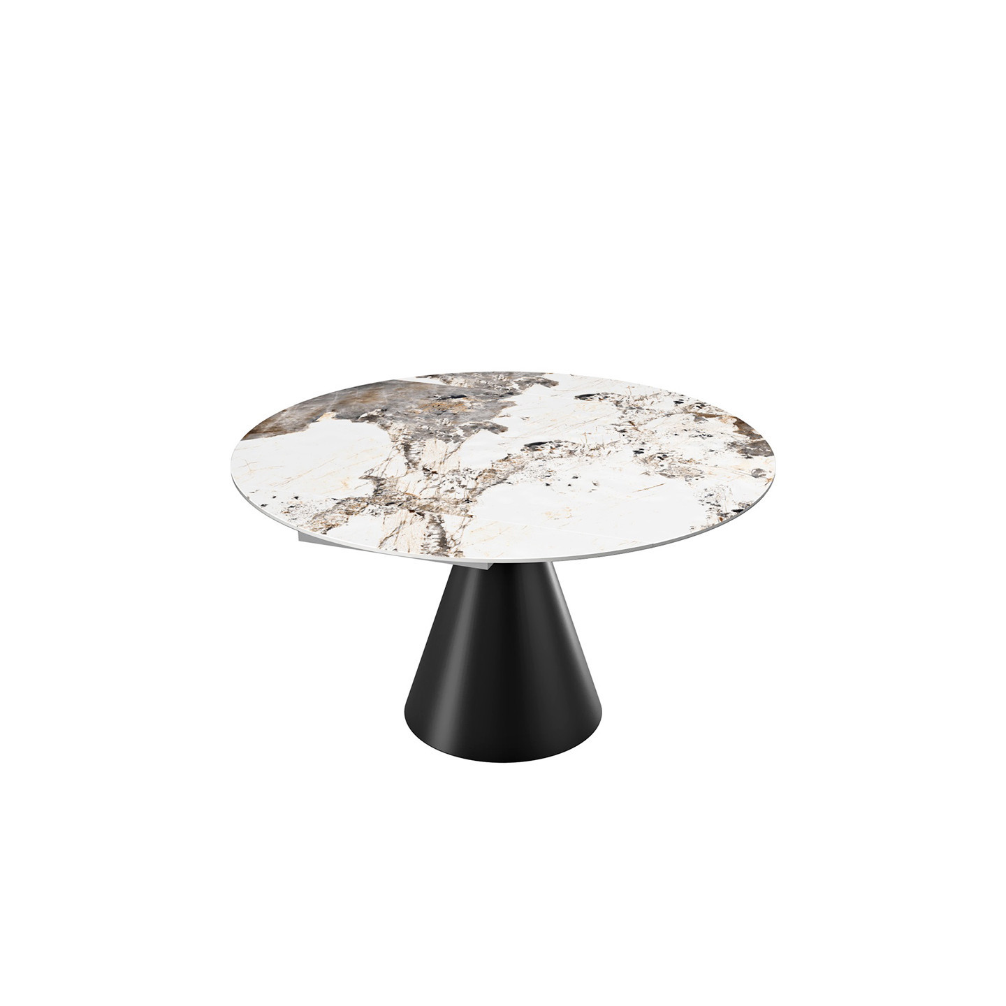 Table ronde salle à manger ICONE, 2 diamètres, 8 finitions Akante