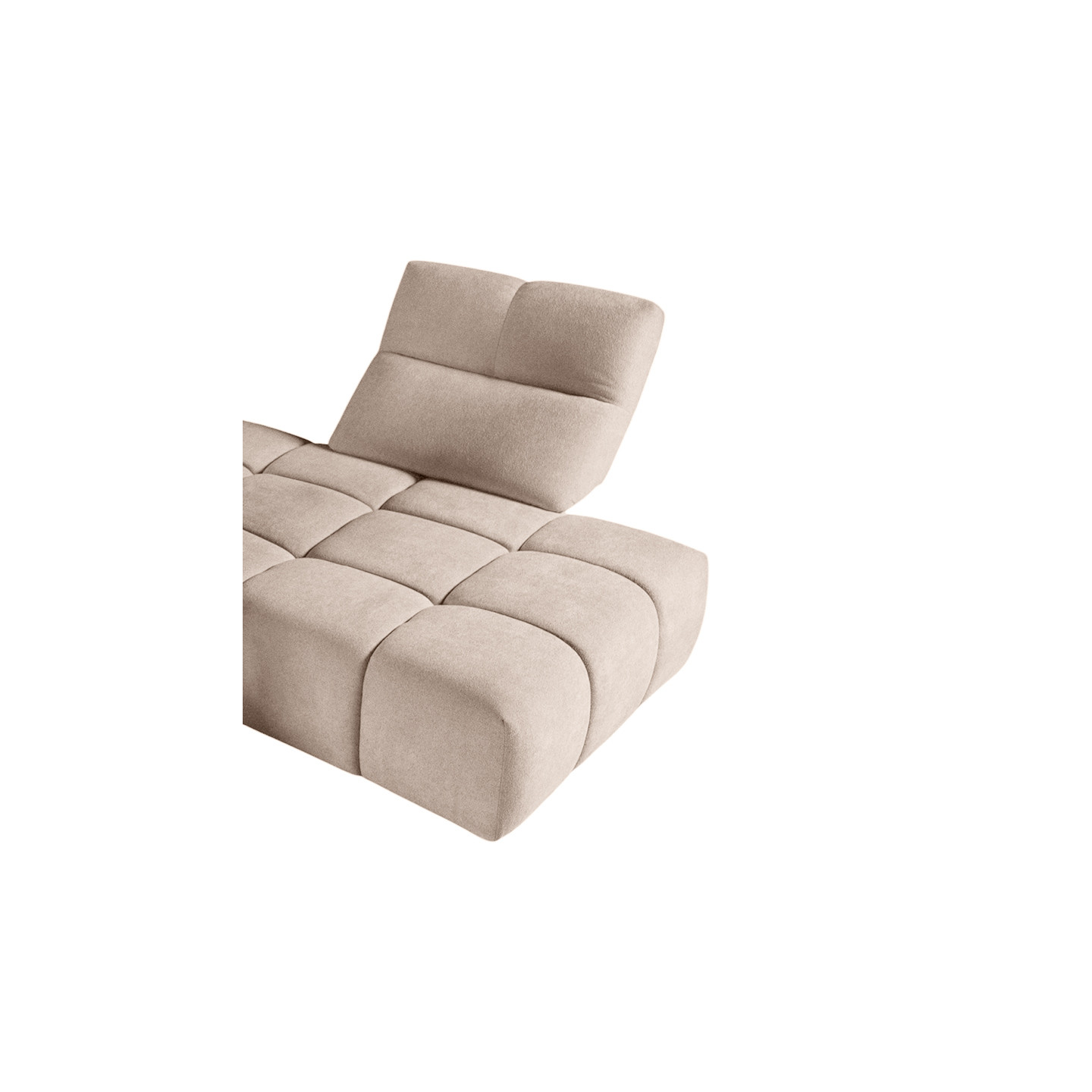 Canapé modulable design SOMMIER, tissu Riccio 524 Sabbia Calia Italia