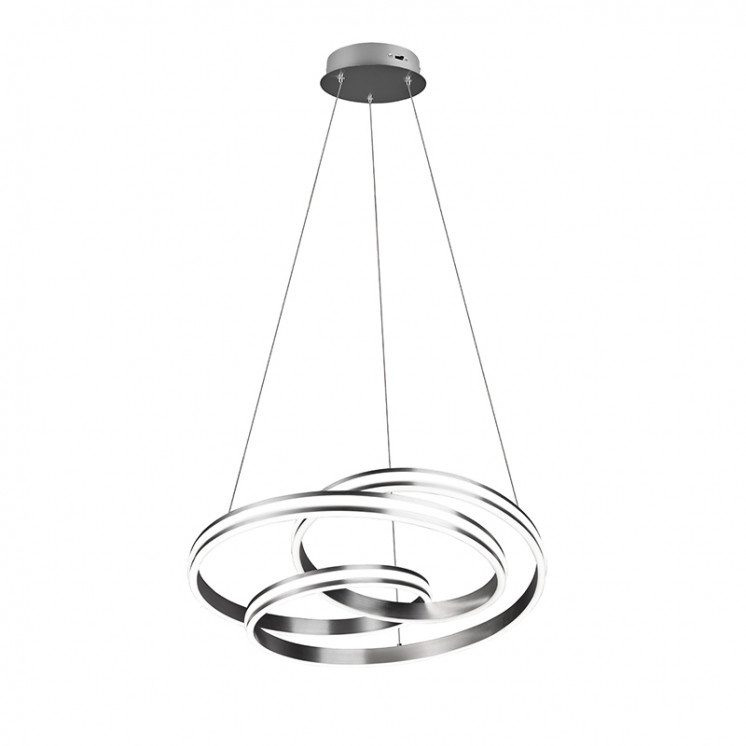 Suspension salle à manger design NURIA, nickel ou noir mat Trio Lighting