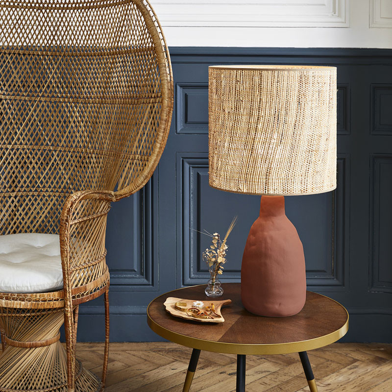 Lampe à poser en céramique PORTINATX L, blanche ou terracotta Market Set