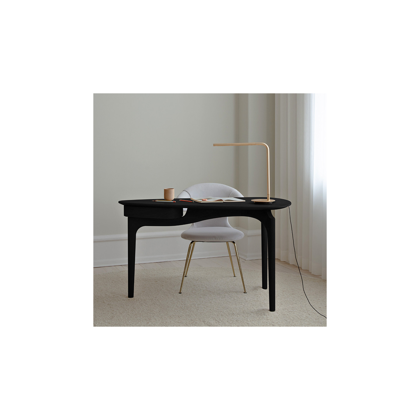 Bureau style scandinave DUENDE, 3 finitions Umage