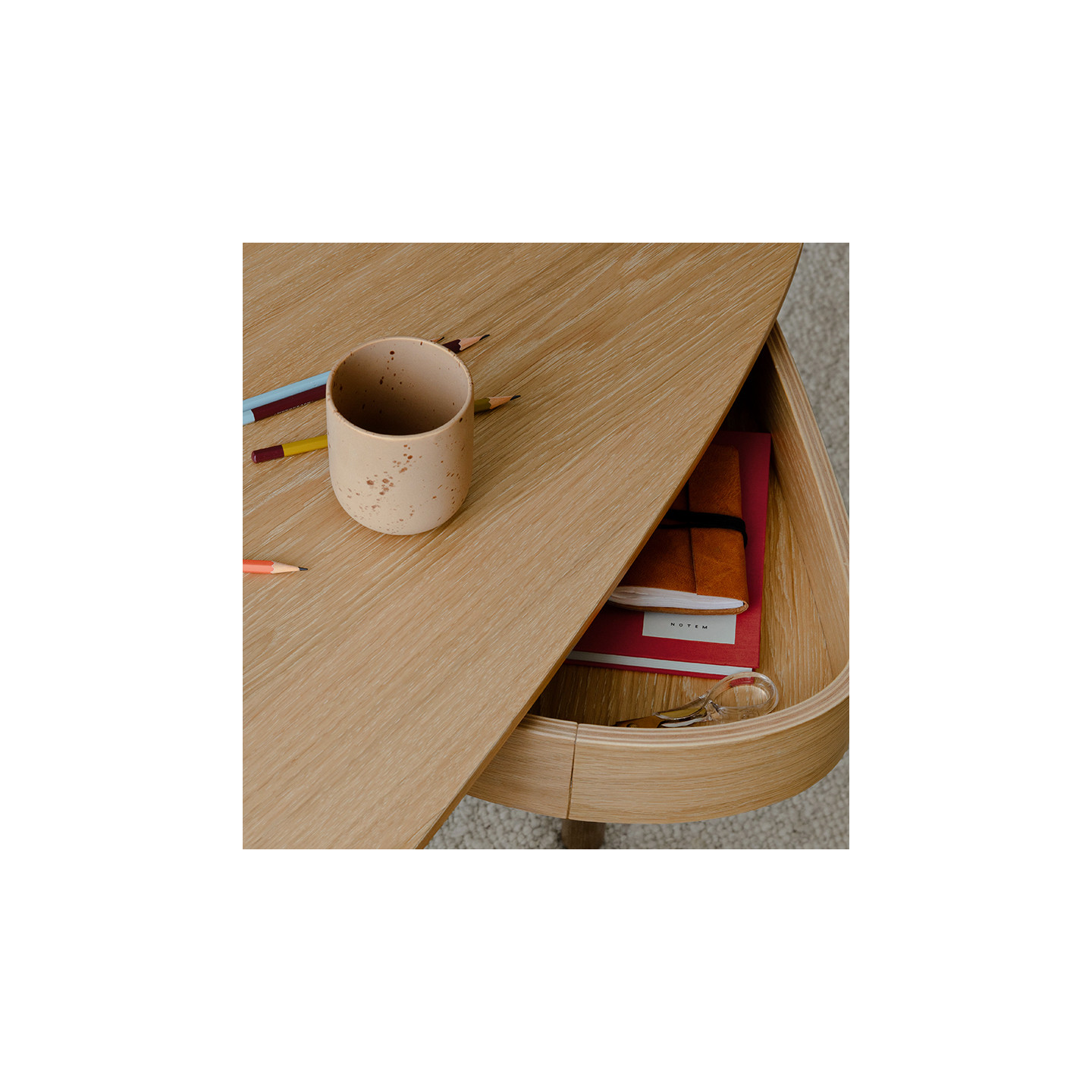 Bureau style scandinave DUENDE, 3 finitions Umage