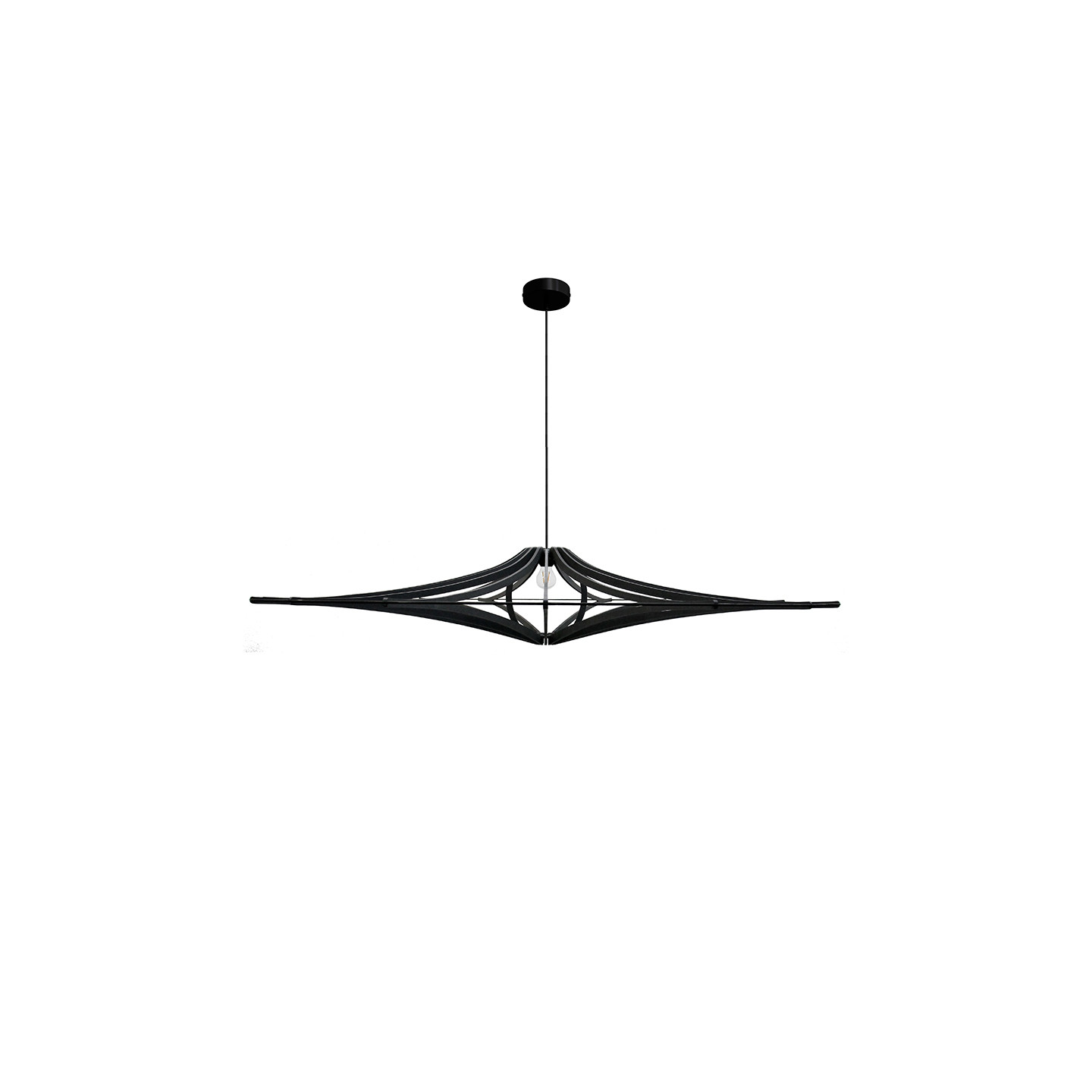 Suspension bois noir SINGING BLACK, 4 diamètres Rif Luminaires
