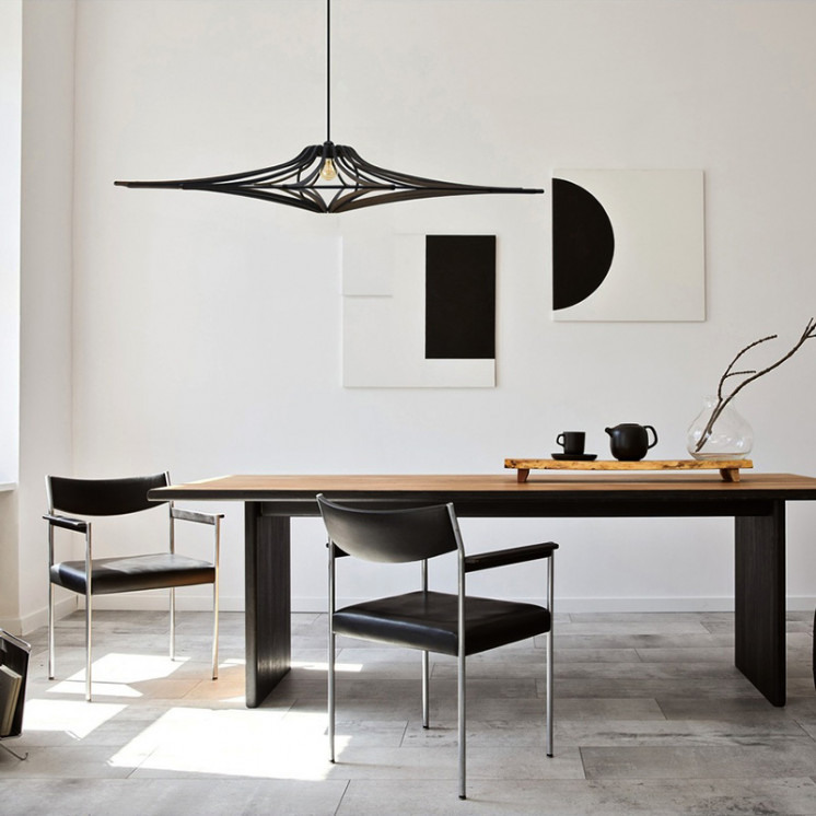 Suspension bois noir SINGING BLACK, 4 diamètres Rif Luminaires
