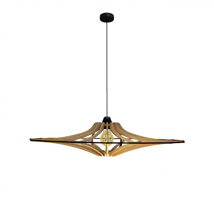 Suspension bois scandinave SINGING BRUT, 4 diamètres Rif Luminaires