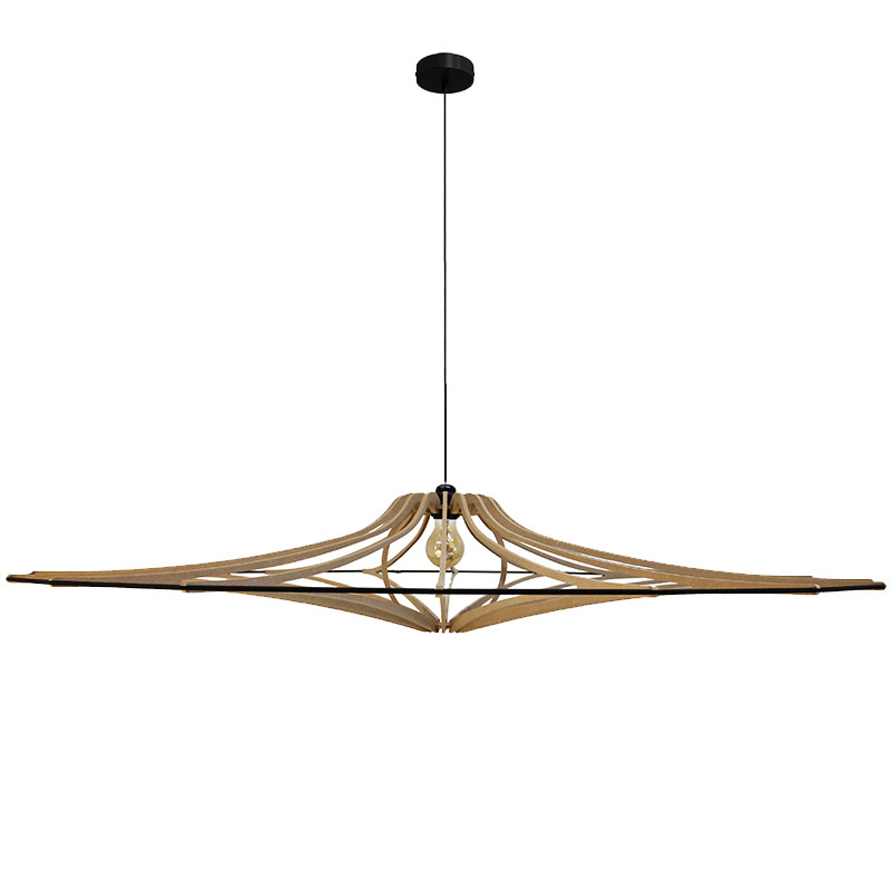 Suspension bois scandinave SINGING BRUT, 4 diamètres Rif Luminaires
