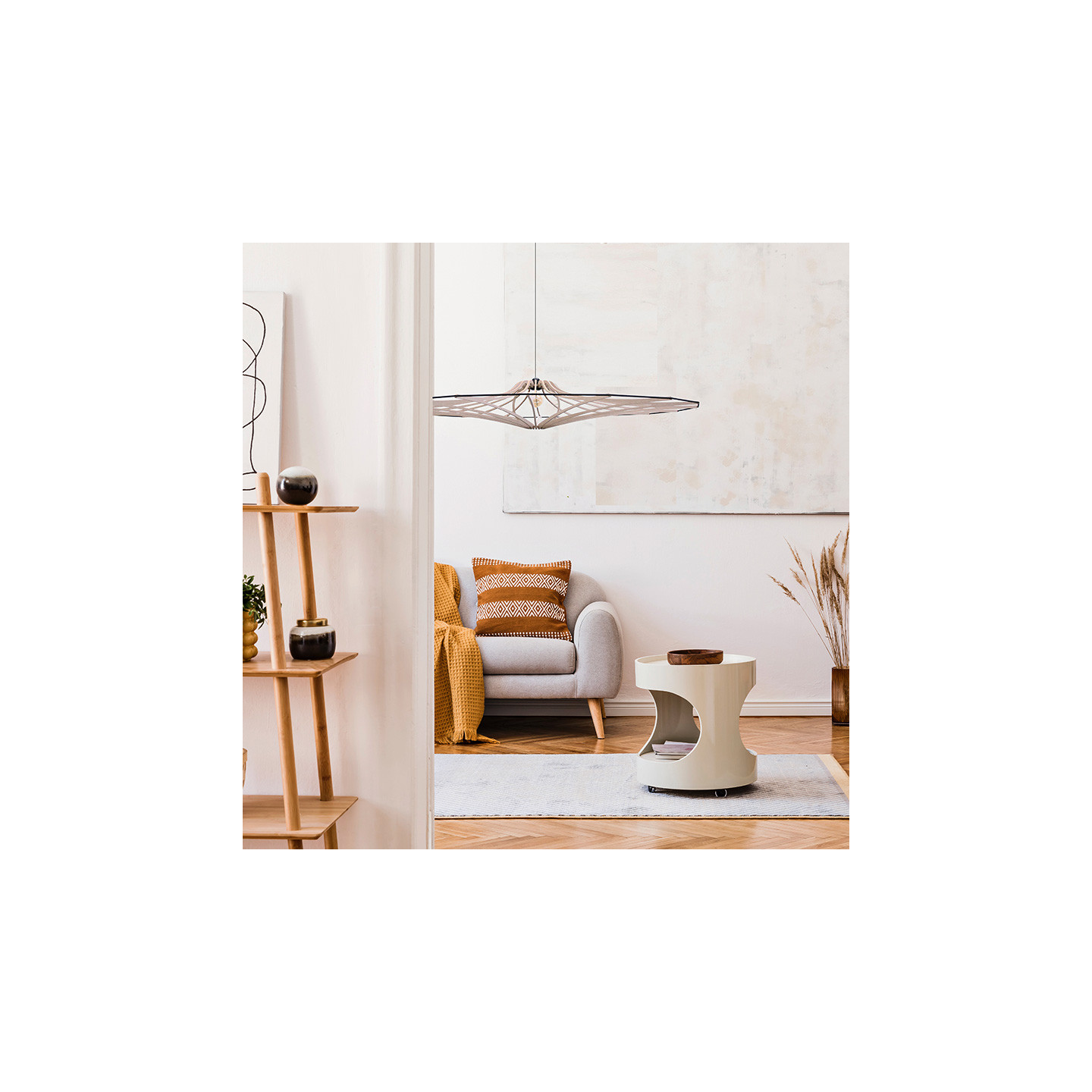 Suspension bois scandinave SINGING BRUT, 4 diamètres Rif Luminaires