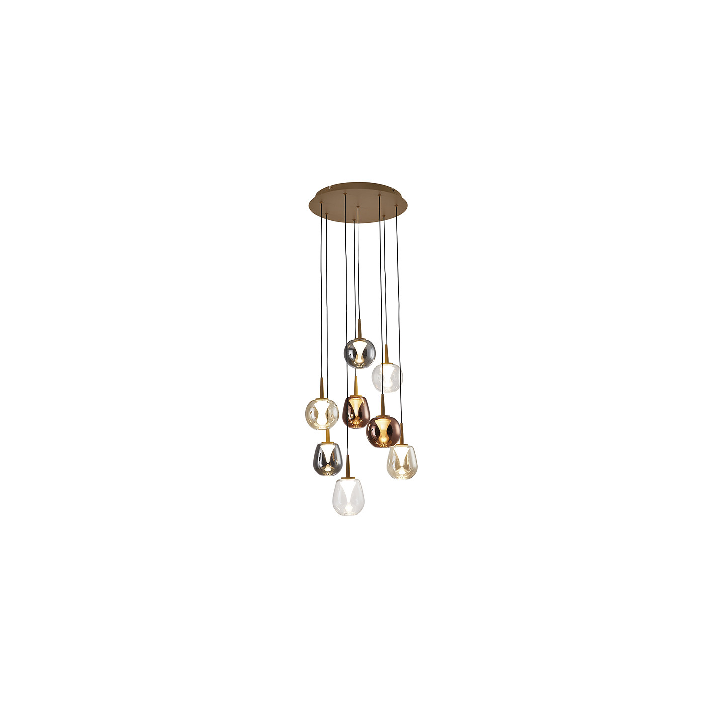 Lustre mezzanine ANDROMEDA, 5 tailles Mantra Iluminacion