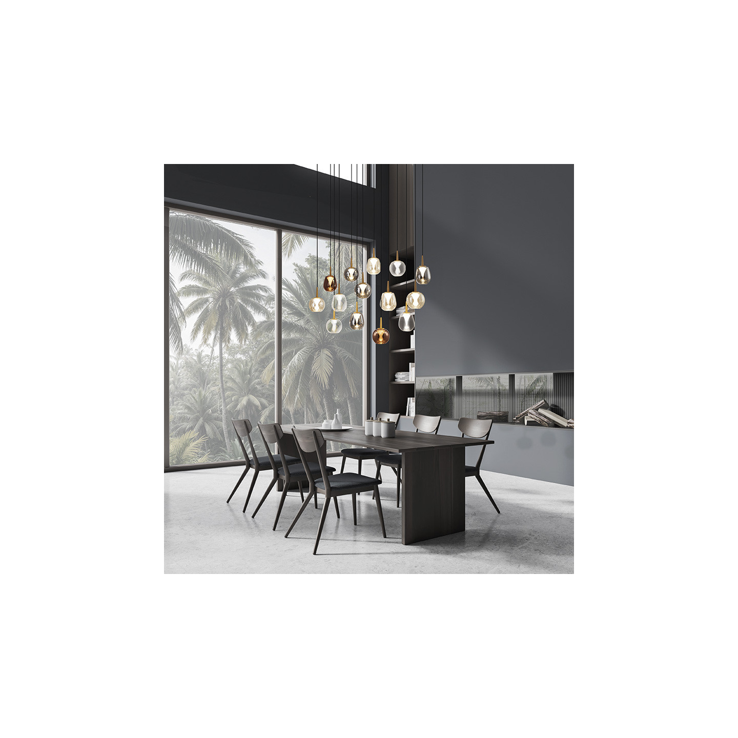 Lustre mezzanine ANDROMEDA, 5 tailles Mantra Iluminacion