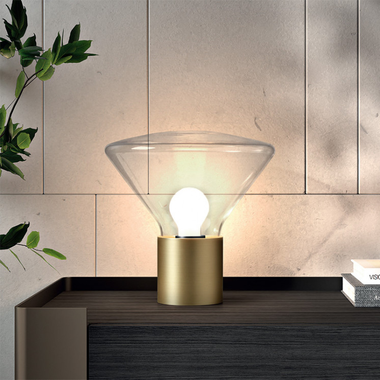 Lampe à poser en verre DELTA, 3 finitions Mdc Lighting