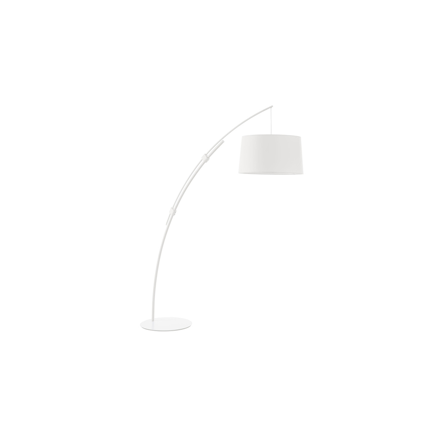 Lampadaire arc CIRCULAR, noir ou blanc Mdc Lighting