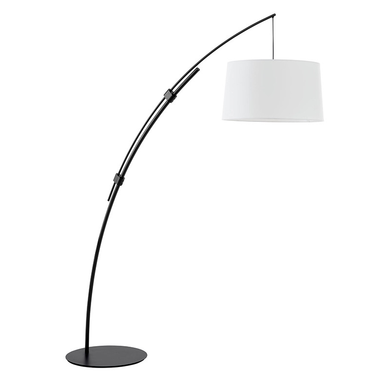 Lampadaire arc CIRCULAR, noir ou blanc Mdc Lighting