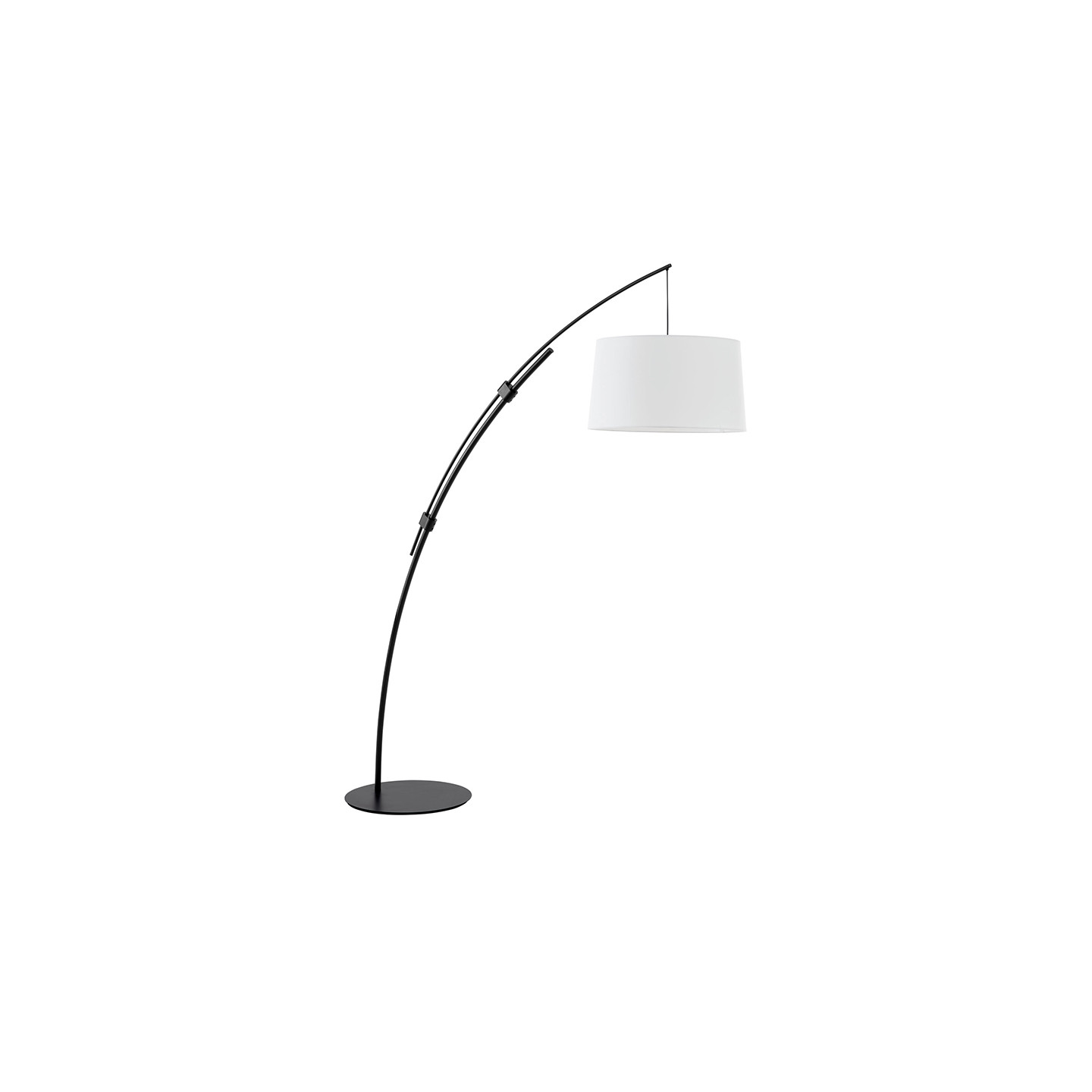 Lampadaire arc CIRCULAR, noir ou blanc Mdc Lighting