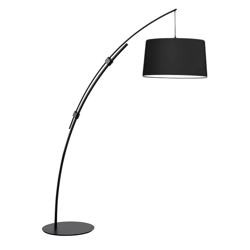 Lampadaire arc CIRCULAR, noir ou blanc Mdc Lighting