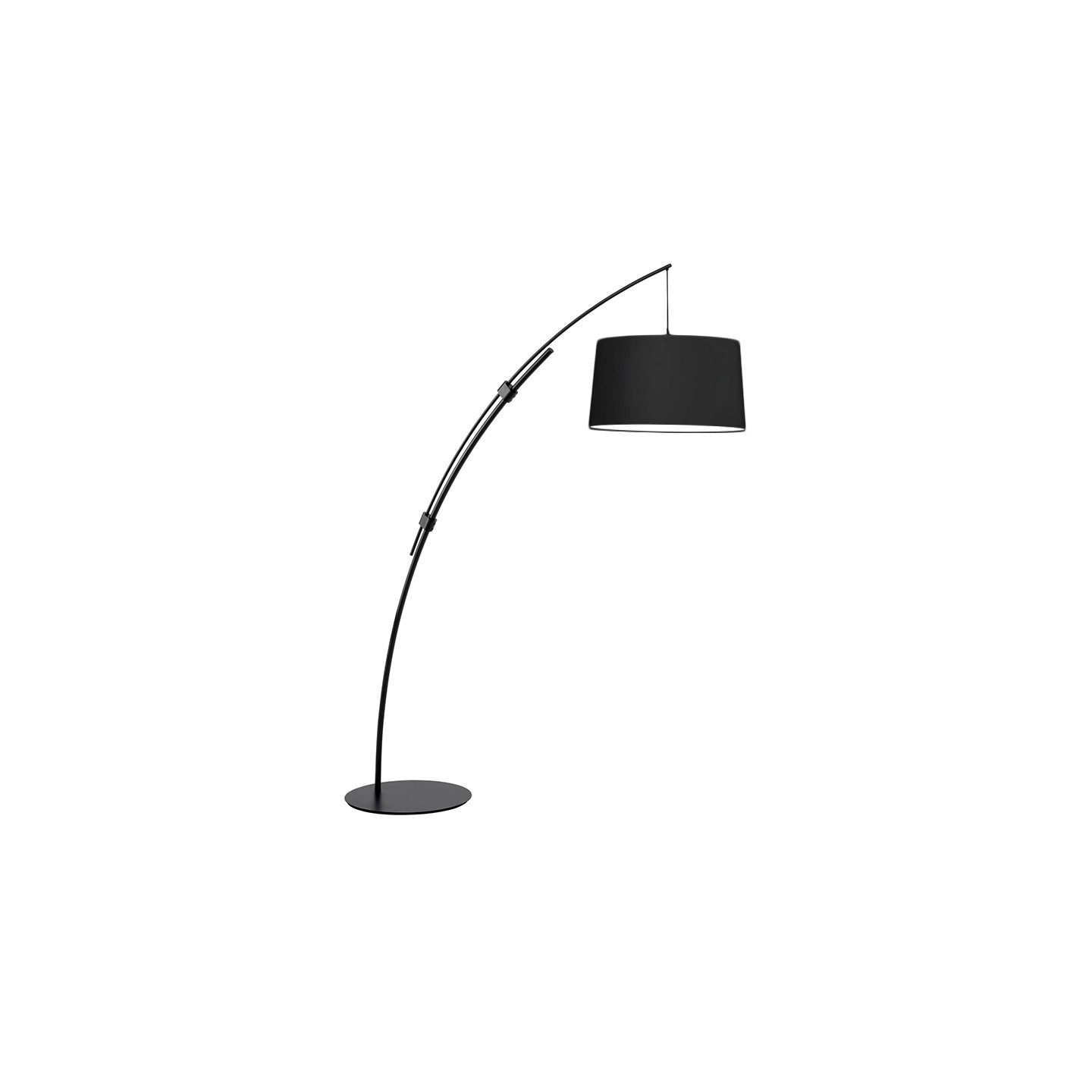 Lampadaire arc CIRCULAR, noir ou blanc Mdc Lighting