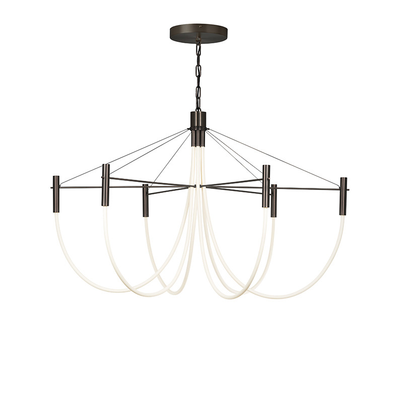 Suspension led design PARADOXE 6 LUMIERES, 4 finitions Cvl Manufacture