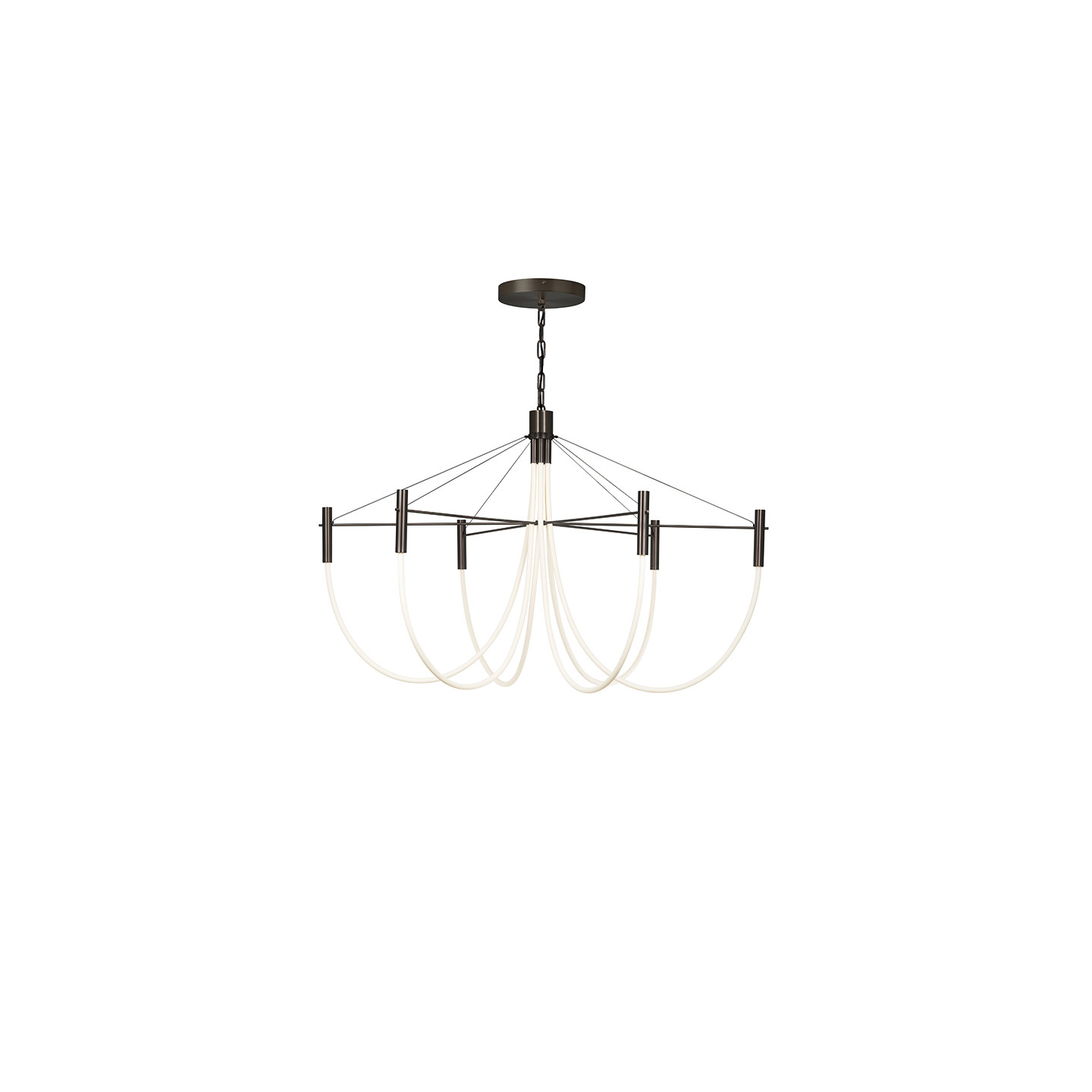 Suspension led design PARADOXE 6 LUMIERES, 4 finitions Cvl Manufacture