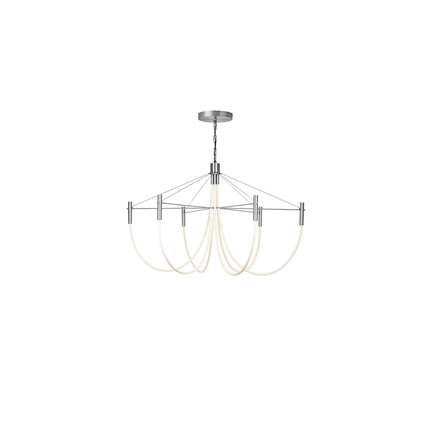 Suspension led design PARADOXE 6 LUMIERES, 4 finitions Cvl Manufacture