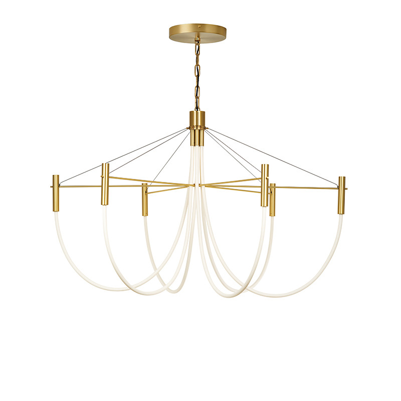 Suspension led design PARADOXE 6 LUMIERES, 4 finitions Cvl Manufacture
