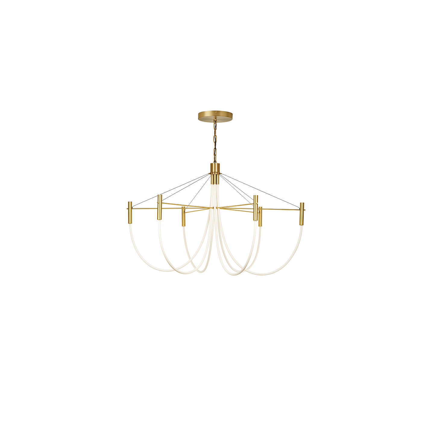Suspension led design PARADOXE 6 LUMIERES, 4 finitions Cvl Manufacture