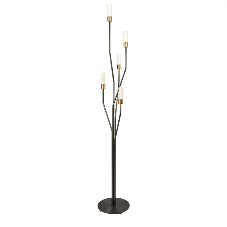 Lampadaire contemporain TESS avec verres TU10O ou TU12C, 3 finitions Cvl Manufacture